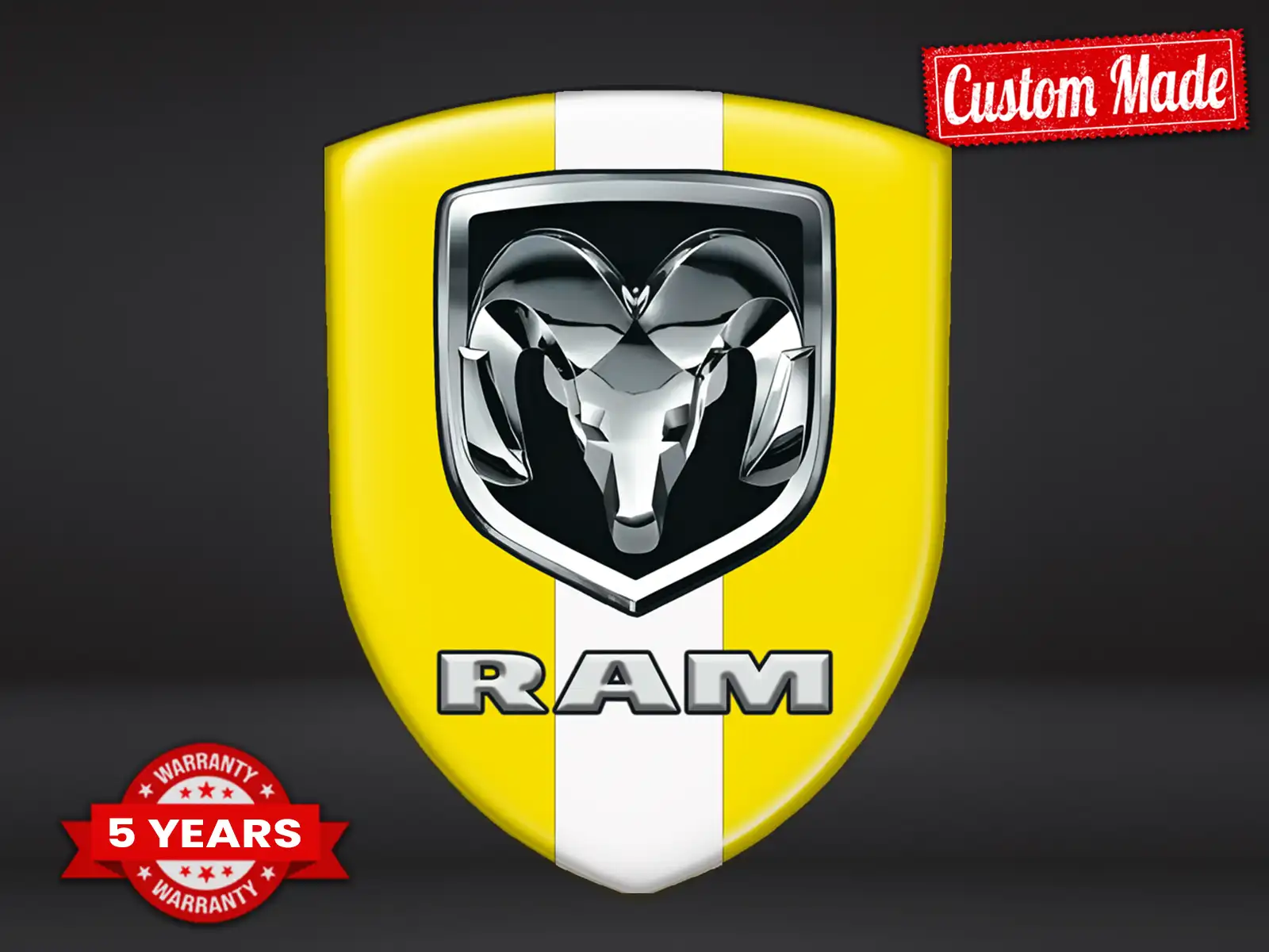 Dodge Stickers Logo Imprimés Course Qualité Personnalisable